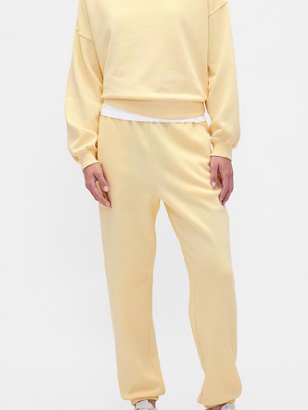 NWOT GAP Women's Pale Yellow Sweatpants